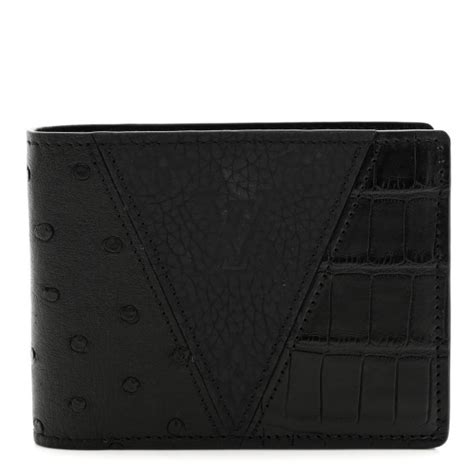 crocodile leather wallet louis vuitton|LOUIS VUITTON Crocodile Ostrich Taurillon Monogram Shadow .